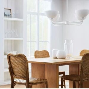 Studio McGee Dome Light Chandelier in White Threshold New in Box